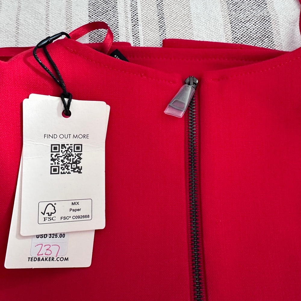 Ted Baker Red Dress - Picture 6 of 9